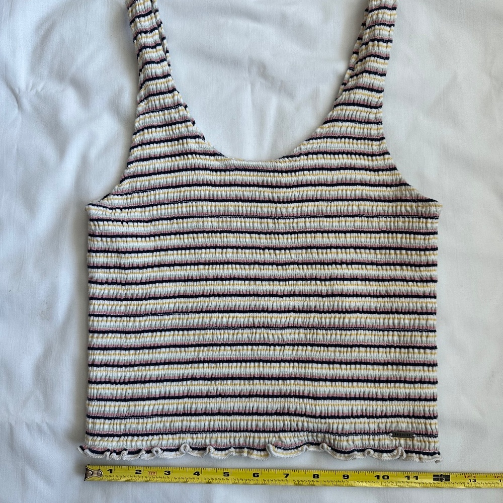 Hollister Multicolor Stretch Cropped Tank SZ Medium - Picture 5 of 10